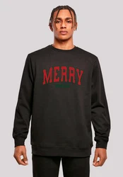 F4NT4STIC Sweatshirt Weihnachten Varsity Retro Schwarz/Rot/Dunkelgrün/Dunkelblau