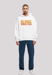 F4NT4STIC Kapuzenpullover Ski More Worry Less Grau/Weiß/Rot