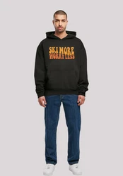 F4NT4STIC Kapuzenpullover Ski More Worry Less Schwarz/Grau