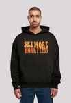 F4NT4STIC Kapuzenpullover Ski More Worry Less Schwarz/Grau