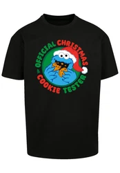 F4NT4STIC T-Shirt Sesamstrasse Weihnachten Keks Tester Grau/Grün/Braun/Mischfarben/Schwarz