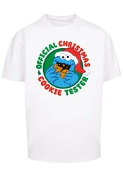 F4NT4STIC T-Shirt Sesamstrasse Weihnachten Keks Tester Creme/Weiß/Beige/Braun/Mischfarben