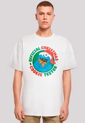 F4NT4STIC T-Shirt Sesamstrasse Weihnachten Keks Tester Creme/Weiß/Beige/Braun/Mischfarben