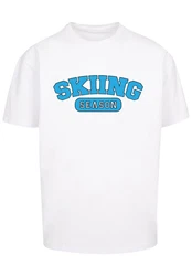 F4NT4STIC T-Shirt Skiing Season Winter Sport Hellblau/Türkis/Grau/Silber/Blau