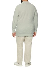 s.Oliver Strickpullover mit Troyer-Kragen Grau/Khaki/Dunkelgrün/Hellgrün/Grün