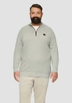 s.Oliver Strickpullover mit Troyer-Kragen Grau/Khaki/Dunkelgrün/Hellgrün/Grün