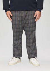 s.Oliver Jog-Chino Regular mit Webstruktur Dunkelblau/Grau/Rot