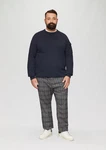 s.Oliver Jog-Chino Regular mit Webstruktur Dunkelblau/Grau/Rot