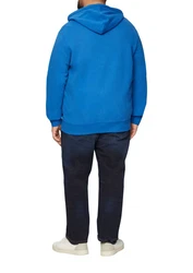 s.Oliver Allwetterjacke Hoodie mit Print Blau/Hellblau