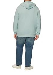 s.Oliver Allwetterjacke Hoodie mit Print Hellblau/Hellgrün/Türkis