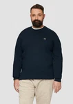 s.Oliver Strickpullover mit Nahtdetails und Logo Dunkelblau/Braun/Blau