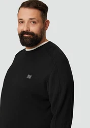 s.Oliver Strickpullover mit Nahtdetails und Logo Schwarz/Braun/Weiß