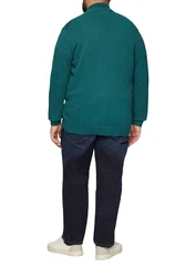 s.Oliver Outdoorjacke Strickjacke mit Stehkragen Türkis/Grün/Dunkelgrün