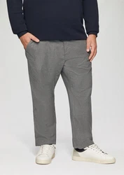 s.Oliver Stoffhose Regular Chino Webstruktur Dunkelblau/Grau/Rot