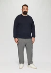 s.Oliver Stoffhose Regular Chino Webstruktur Dunkelblau/Grau/Rot