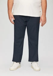 s.Oliver Stoffhose Regular Chino Webstruktur Weiß/Hellblau/Creme/Blau