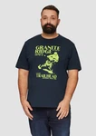s.Oliver Crew-Neck Shirt mit Frontprint Dunkelblau/Gelb/Dunkelgrün/Grün/Blau