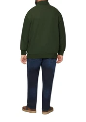 s.Oliver Allwetterjacke Sweatjacke mit Stehkragen Dunkelgrün/Grün