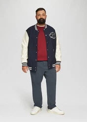 s.Oliver Stoffhose Regular Chino-Jogger mit elastischem Bund Garment Dye Dunkelrot/Bordeaux/Rot