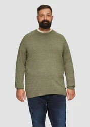 s.Oliver Strickpullover Dunkelgrün/Khaki/Grün