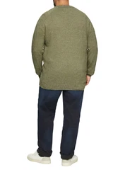 s.Oliver Strickpullover Dunkelgrün/Khaki/Grün