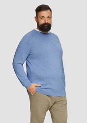 s.Oliver Strickpullover Hellblau/Grau/Blau
