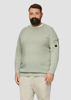 s.Oliver Strickpullover mit Raglanärmeln und Strukturmix 