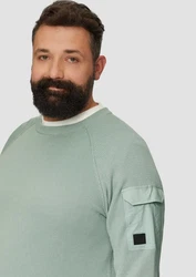 s.Oliver Strickpullover mit Raglanärmeln und Strukturmix 