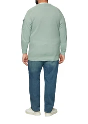 s.Oliver Strickpullover mit Raglanärmeln und Strukturmix 