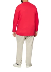 s.Oliver Langarmshirt aus Baumwolljersey Rot