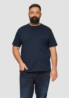 s.Oliver Kurzarmshirt T-Shirt aus reiner Baumwolle mit Logo-Print