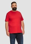 s.Oliver Kurzarmshirt T-Shirt aus reiner Baumwolle mit Logo-Print Rot