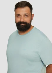 s.Oliver Kurzarmshirt T-Shirt aus reiner Baumwolle mit Logo-Print Grün/Türkis/Braun/Hellblau