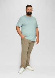 s.Oliver Kurzarmshirt T-Shirt aus reiner Baumwolle mit Logo-Print Grün/Türkis/Braun/Hellblau