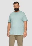 s.Oliver Kurzarmshirt T-Shirt aus reiner Baumwolle mit Logo-Print Grün/Türkis/Braun/Hellblau