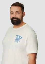 s.Oliver T-Shirt mit Frontprint Artwork Weiß/Hellblau