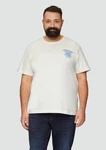 s.Oliver T-Shirt mit Frontprint Artwork Weiß/Hellblau