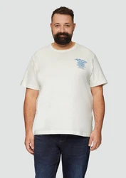 s.Oliver T-Shirt mit Frontprint Artwork Weiß/Hellblau