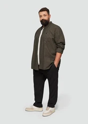 s.Oliver Langarmhemd Regular Fit Button-Down-Kragen Dunkelgrün/Grün/Rot/Braun