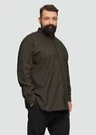 s.Oliver Langarmhemd Regular Fit Button-Down-Kragen Dunkelgrün/Grün/Rot/Braun