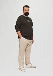 s.Oliver Langarmshirt mit Logo Dunkelgrün/Khaki/Schwarz/Grün