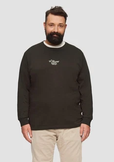 s.Oliver Langarmshirt mit Logo Dunkelgrün/Khaki/Schwarz/Grün s.Oliver Langarmshirt mit Logo Dunkelgrün/Khaki/Schwarz/Grün