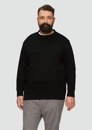 Sweatshirt Relaxed-Fit-Sweatshirt mit rmeltasche Stickerei