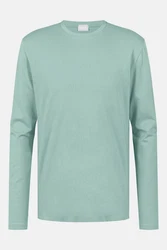 Mey Langarmshirt Serie Relax Uni Grün/Hellblau/Hellgrün
