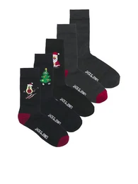 Freizeitsocken JACXMAS ELEMENTS SOCKS GIFTBOX (5-Paar)