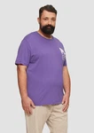 s.Oliver Kurzarmshirt mit Frontprint Fliederfarben/Lila/Dunkelblau