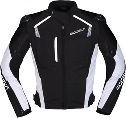 Modeka Motorradjacke Lineos Weiß/Rot/Schwarz/Gelb/Braun