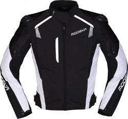 Modeka Motorradjacke Lineos Weiß/Rot/Schwarz/Gelb/Braun