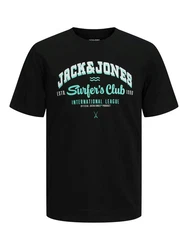 Jack & Jones Rundhalsshirt JJELOGO TEE SS O-NECK 2 COL SS25 Blau/Hellblau/Dunkelblau/Mischfarben/Weiß