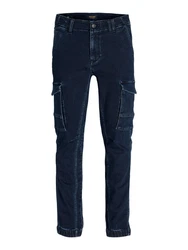 Jack & Jones Cargojeans JJIPAUL JJFLAKE (1-tlg) Dunkelblau/Blau